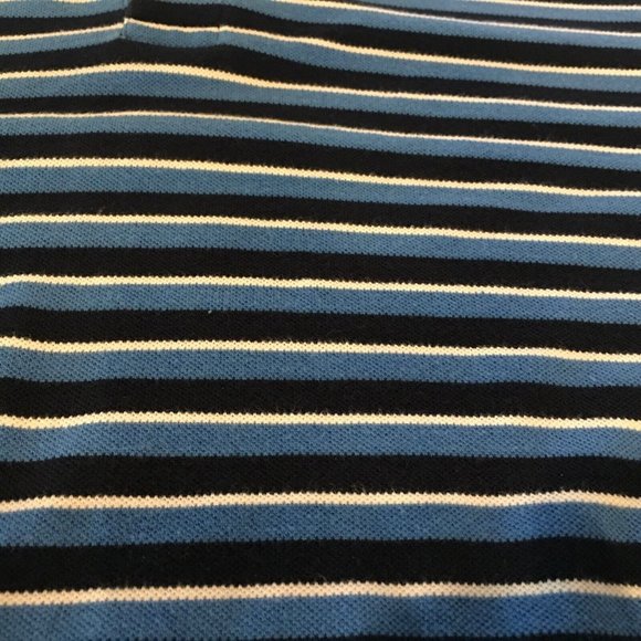 T HARRIS LONDON SHIRT MENS LARGE STRIPED BLUE GOLF POLO GENTLEMANS FIT - Picture 12 of 12